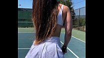 Lustful Teen Hottie Abbie Maley Getting Fucked In The Car And On Tennis Court