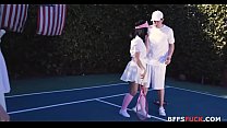 Fucking my GFs on Tennis Court